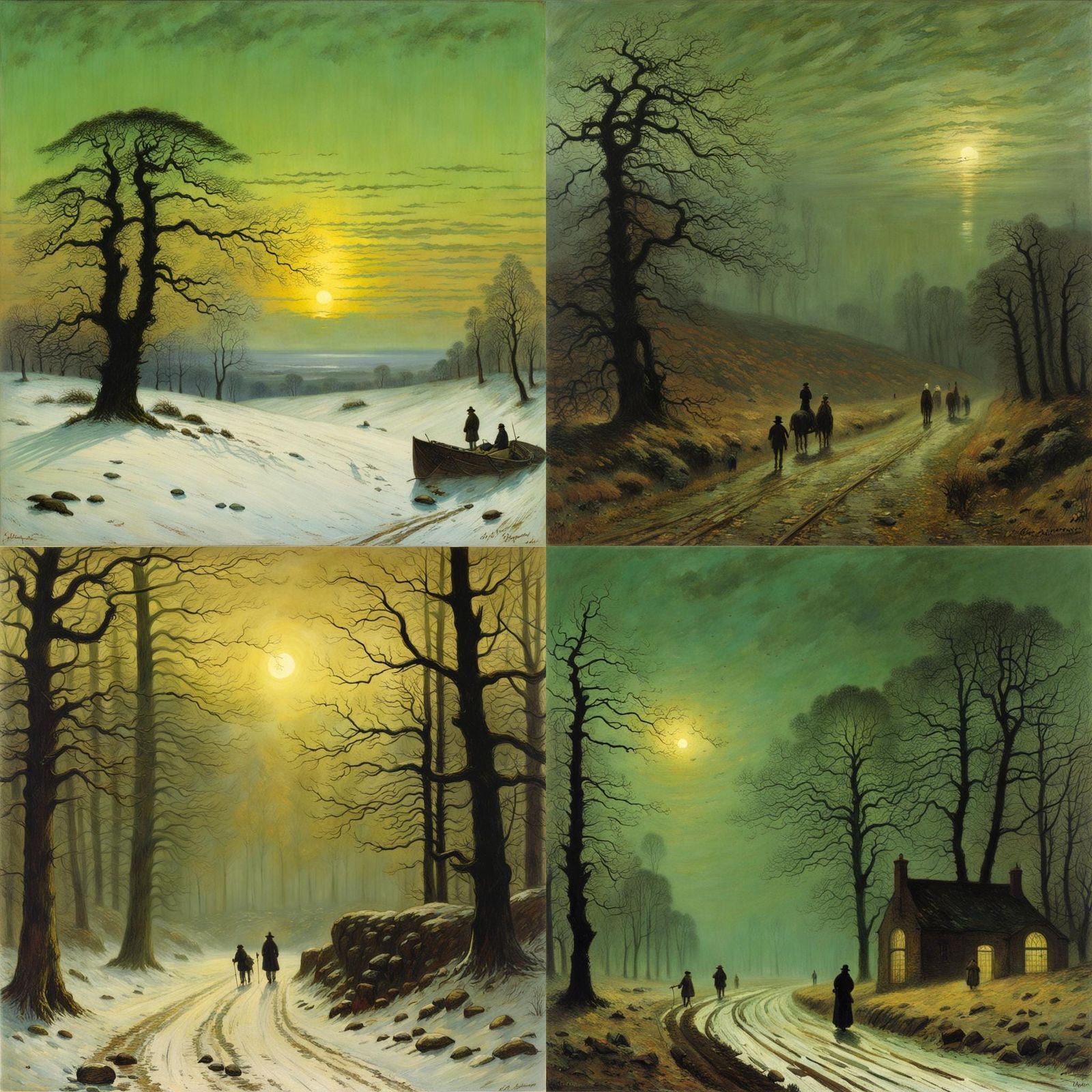 Romantic Landscape in the Style of 19th Century Art