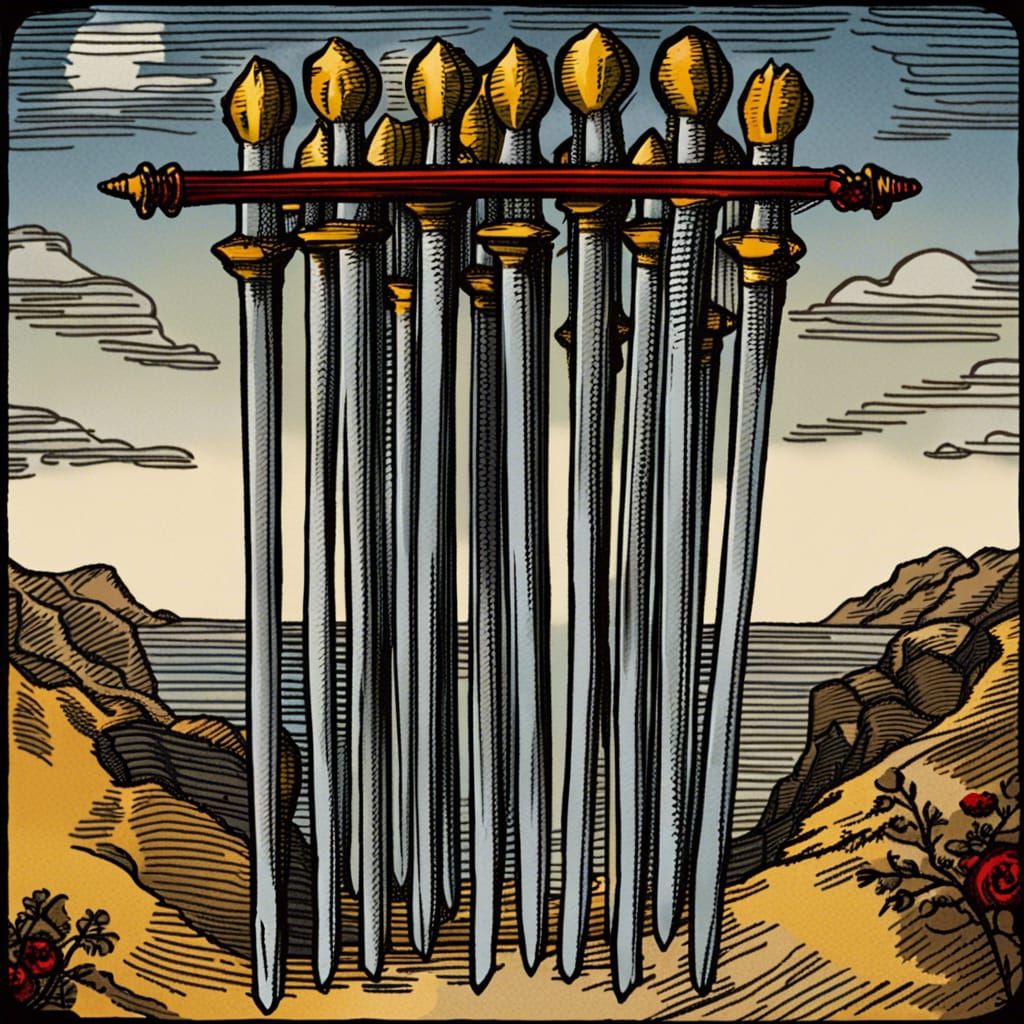 Ten of Swords Tarot Card Interpretation