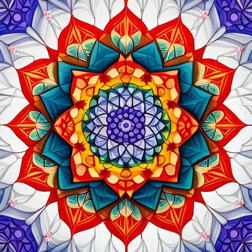Geometric Mandala of Unity and Harmony