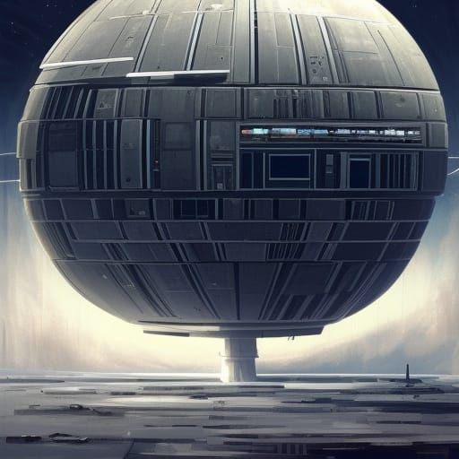 Death Star-Inspired Structure in Space