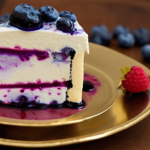 Beautiful Tamil Woman with Raspberry Vanilla Cheesecake