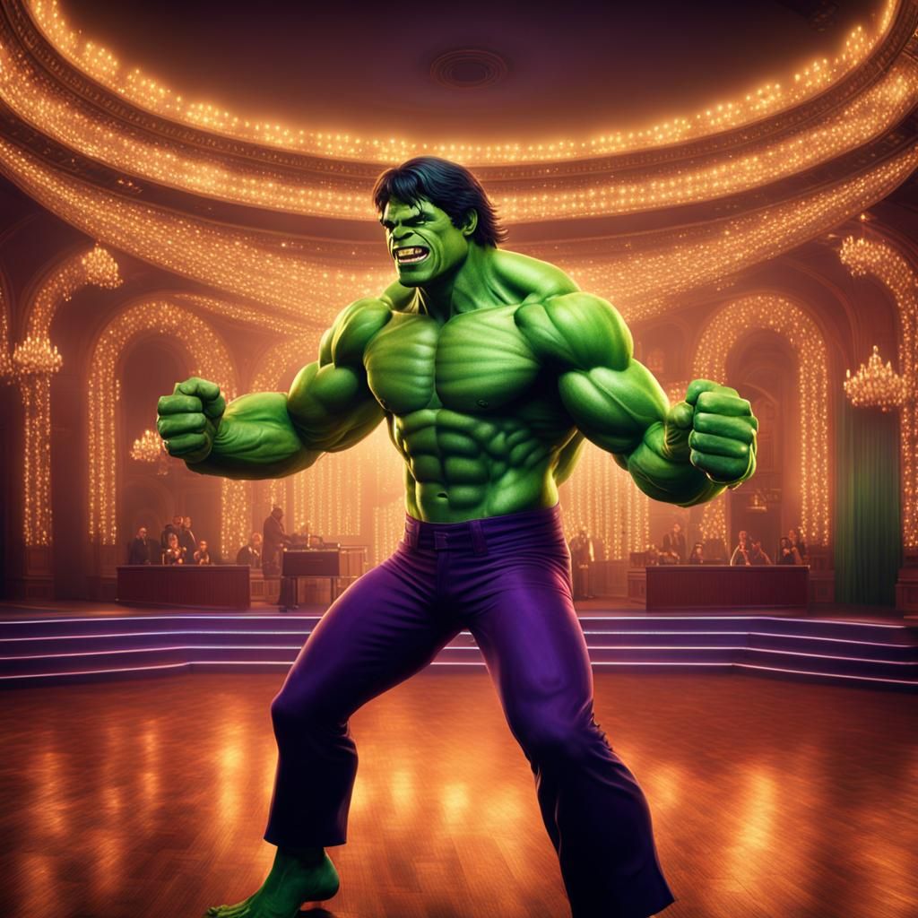 Hulk Does the John Travolta Dance in Ballroom