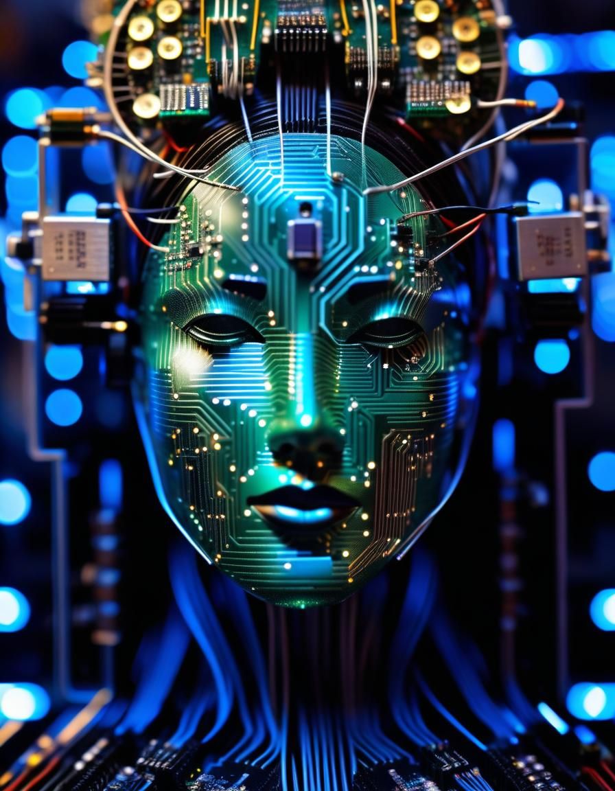 Electronic Woman: Circuitry and Beauty in Photorealistic Det...