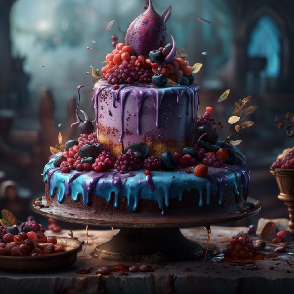 Fantastical Cake Art in Deep Color