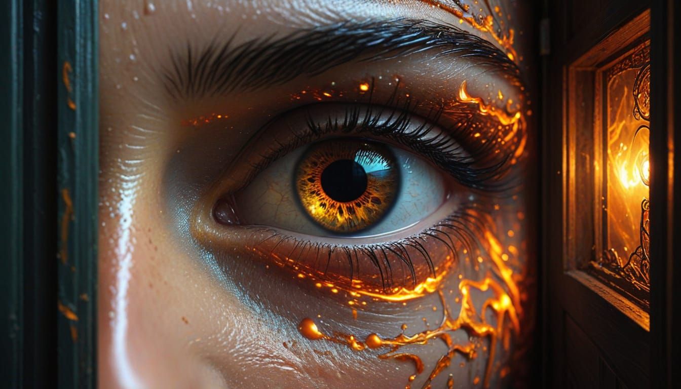 Surreal Romantic Doorway in Deep Color