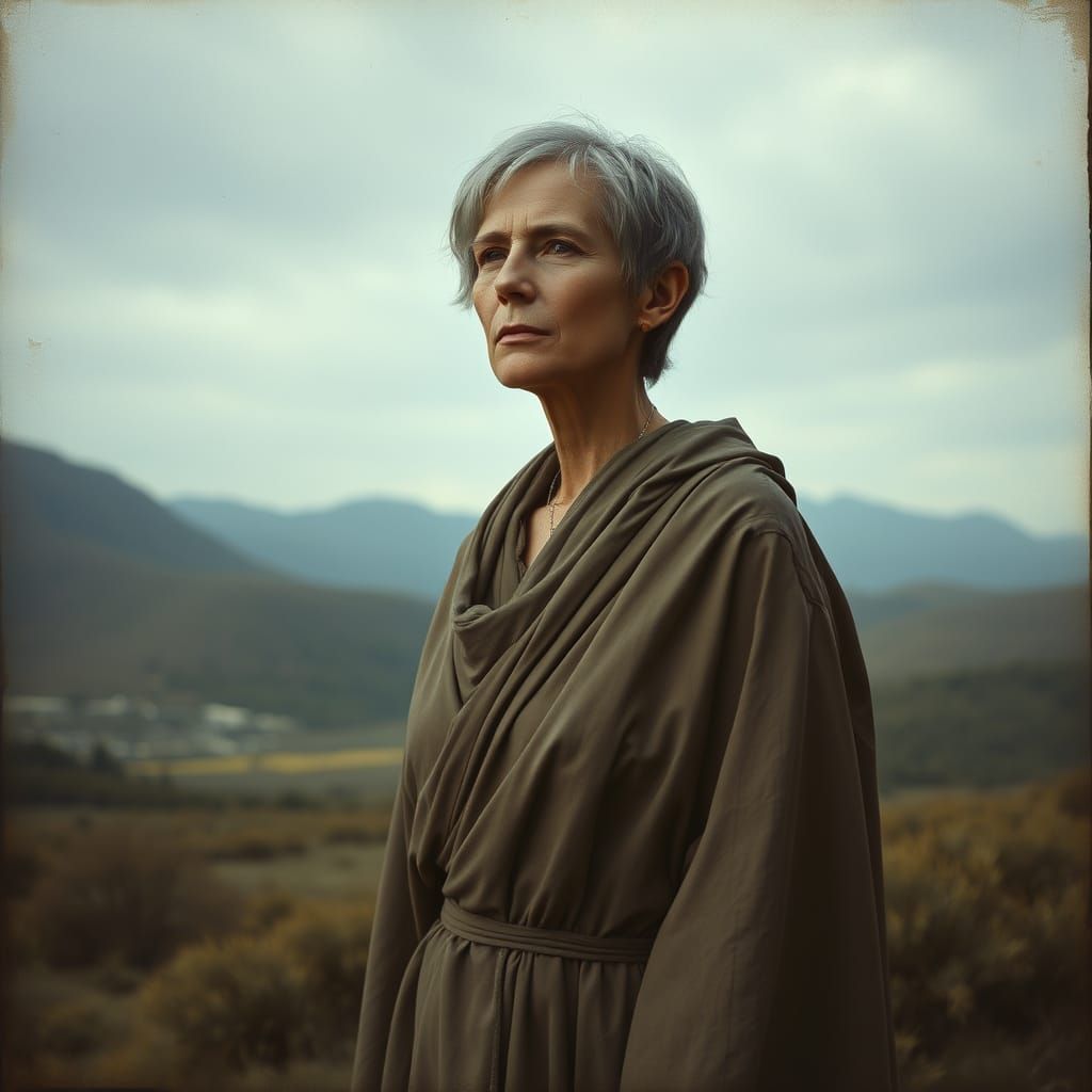 Enigmatic Sage in a Dreamlike Realm