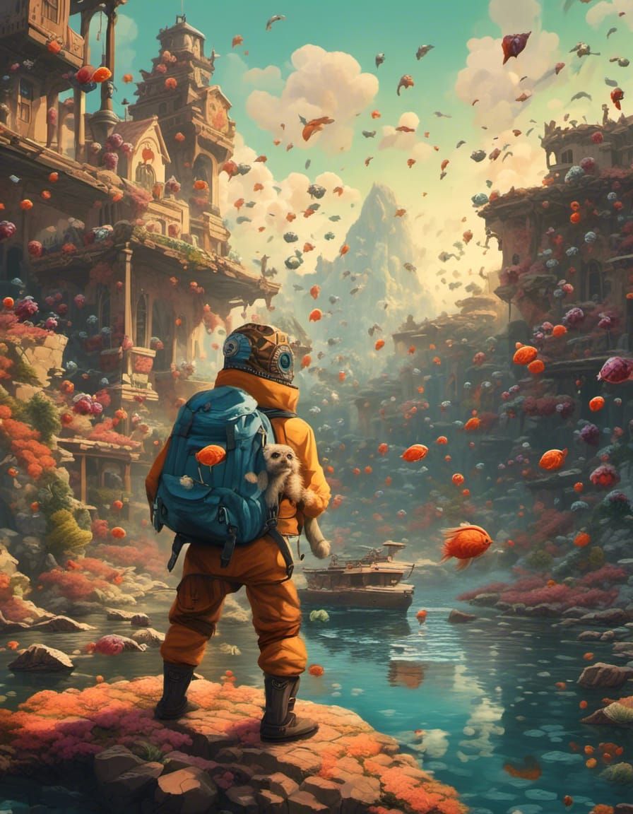 Happy Turtle Portrait in Artistic Screen Printing Style