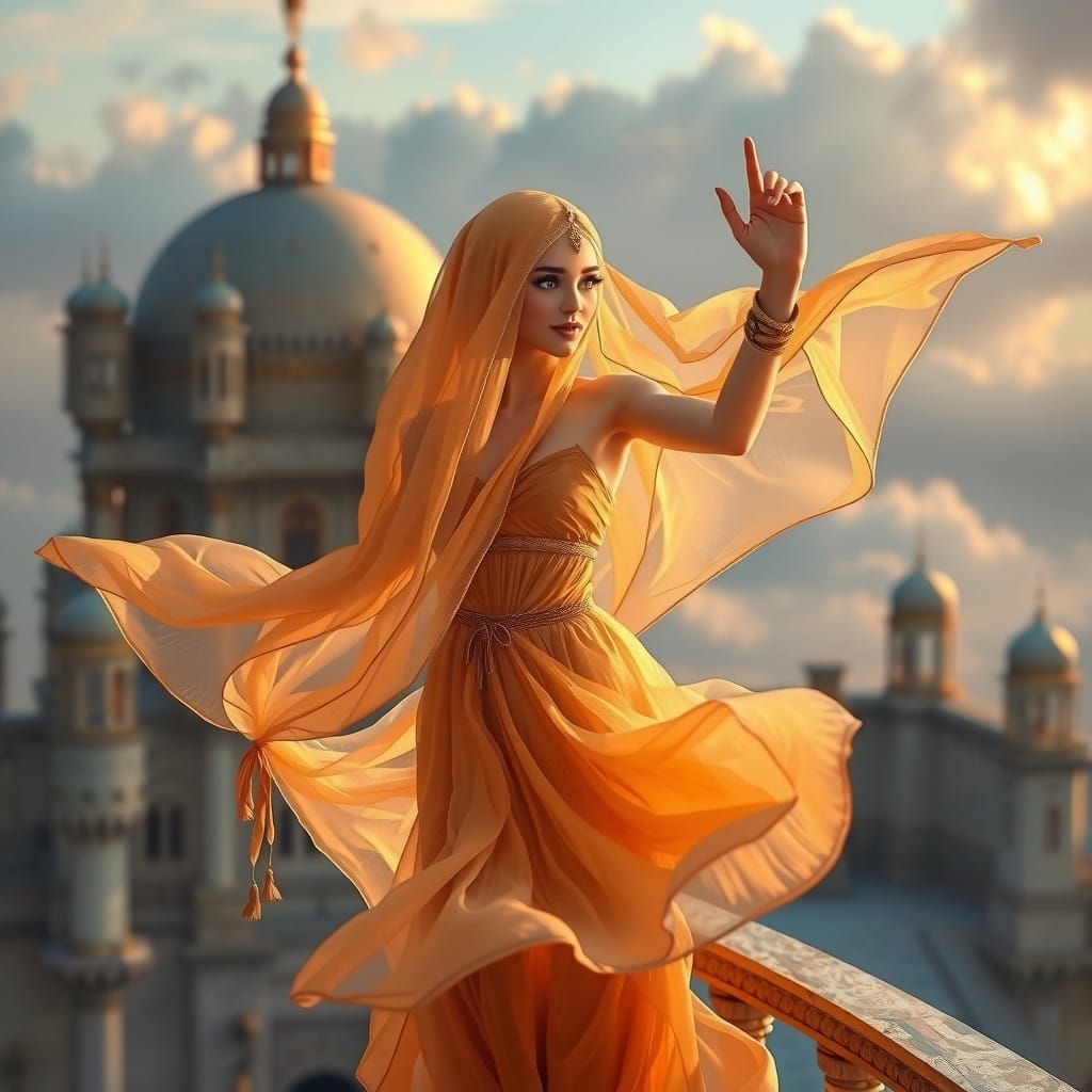 Enchanting Amber Genie Reveals Hidden Eyes