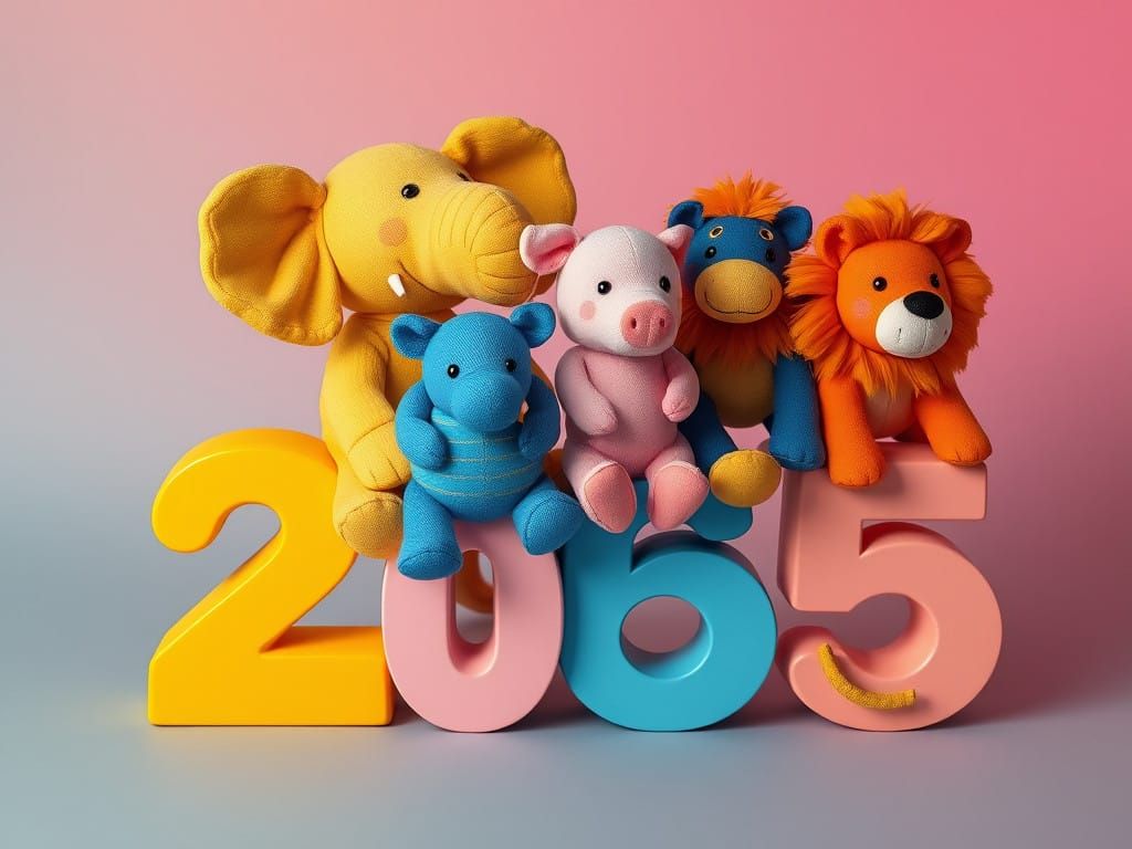 Whimsical Toy Box Fantasy in Cyberpunk Art Style