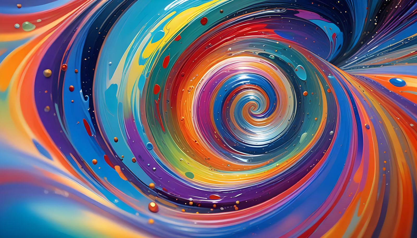 Sleek Spacecraft in Iridescent Plasma Vortex