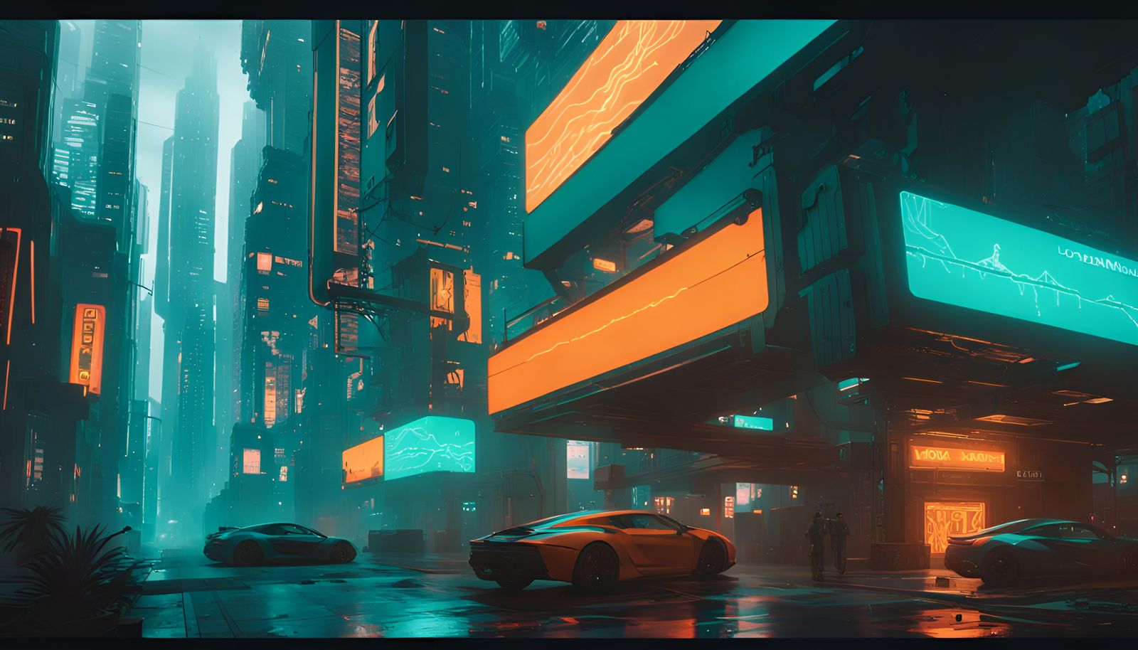Cyberpunk City Concept Art in 8k Resolution