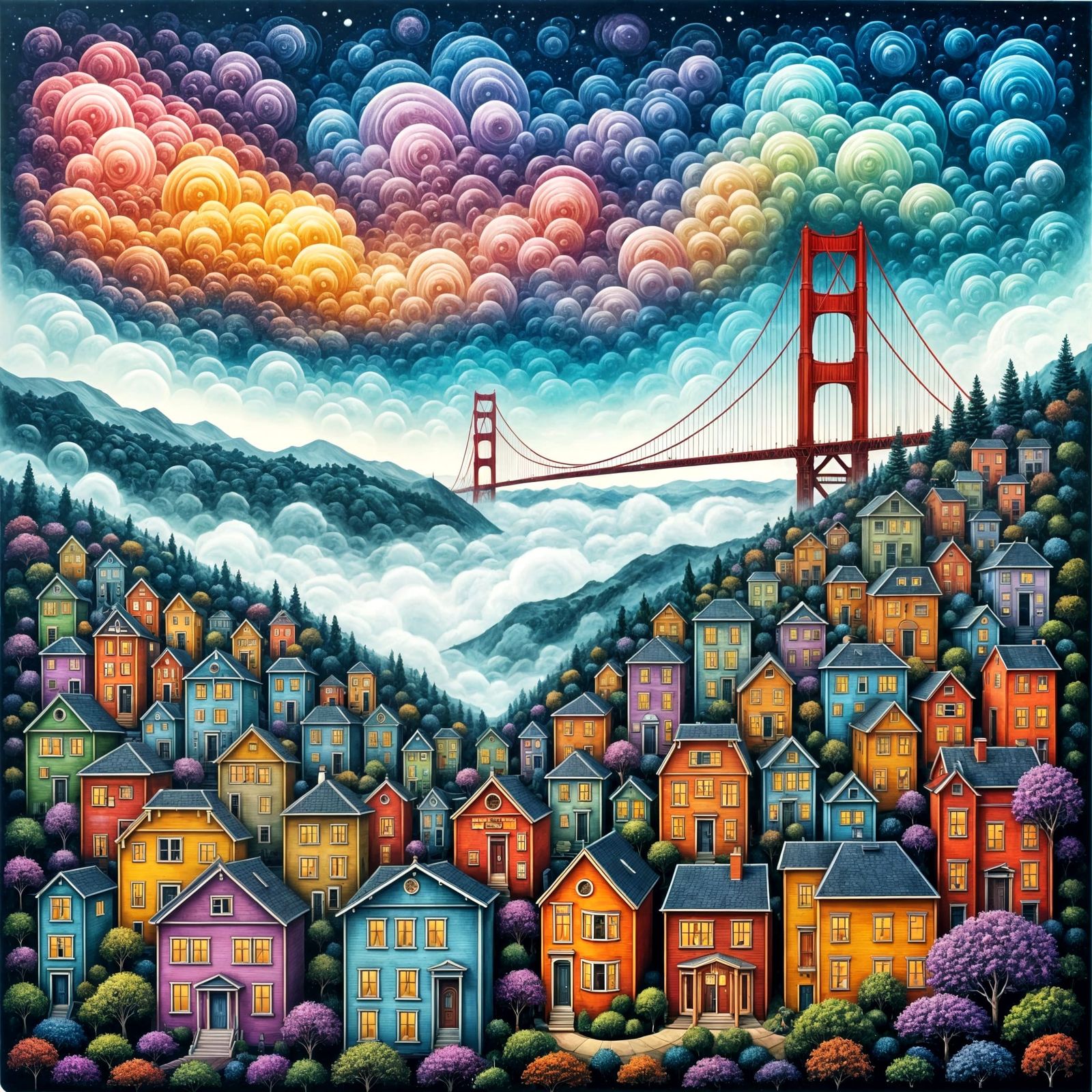 San Francisco in 1960s Surrealism