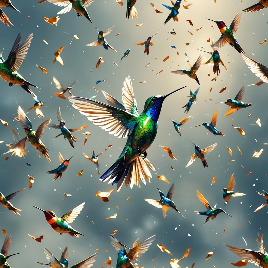 Abstract Fluid Sculpture in Iridescent Octane Render