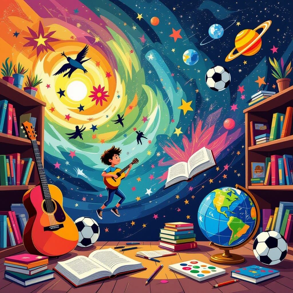 Diverse Student Interests and Talents Concept Art