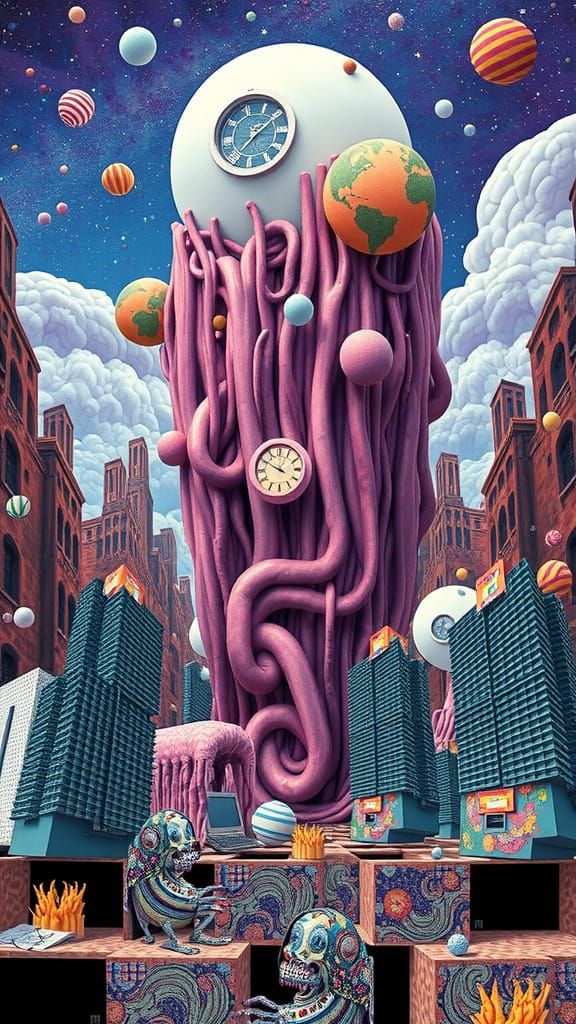 Surreal Psychedelic Visions in Dreamlike Aesthetic