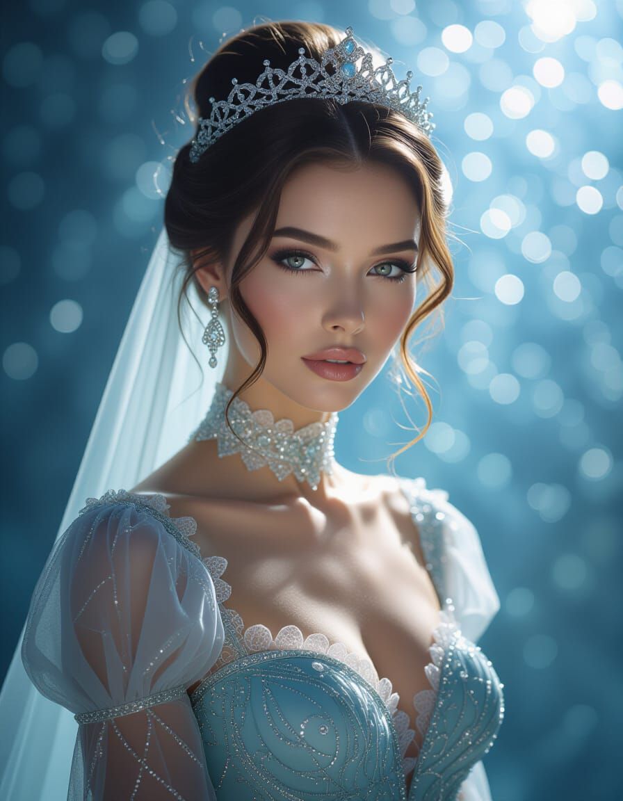 Glass Woman: Ultra-Realistic Digital Matte Painting