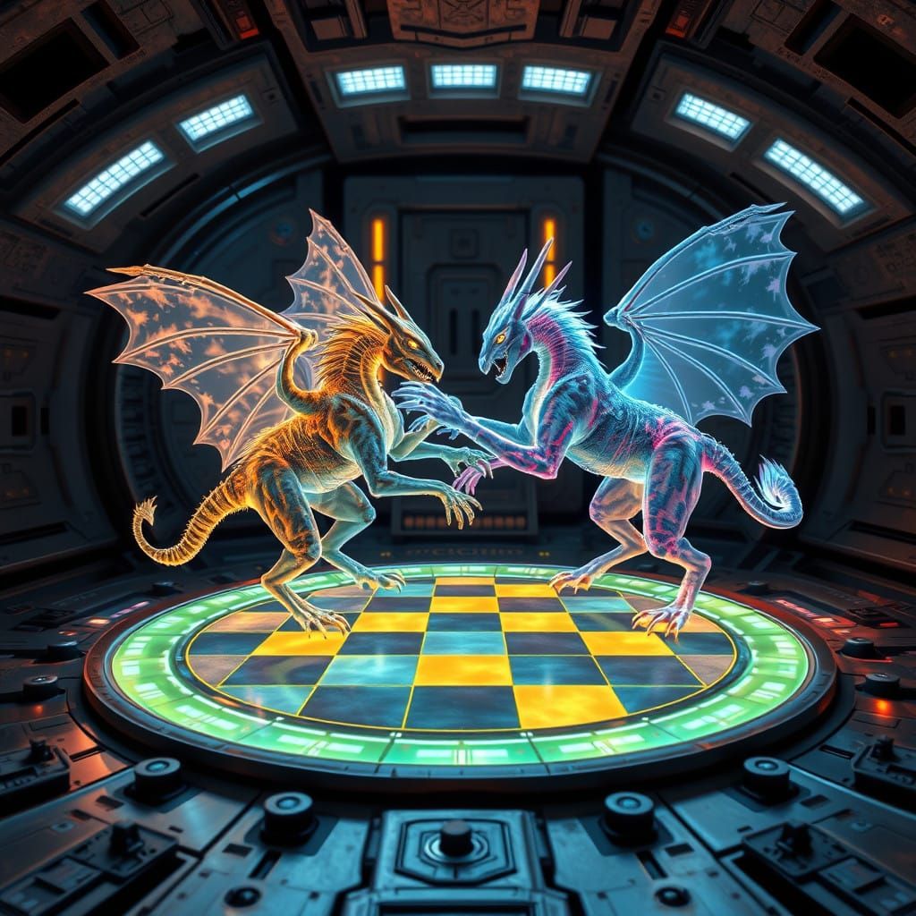 Dejarik Holographic Chess in Millennium Falcon Interior