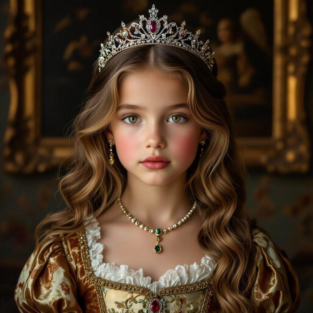 Baroque Portrait of a Young Princess