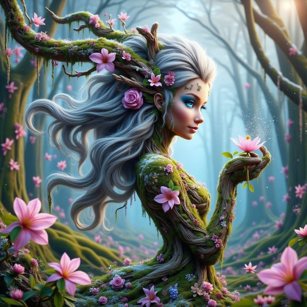 Enchanted Entress in Whimsical Winter Wonderland