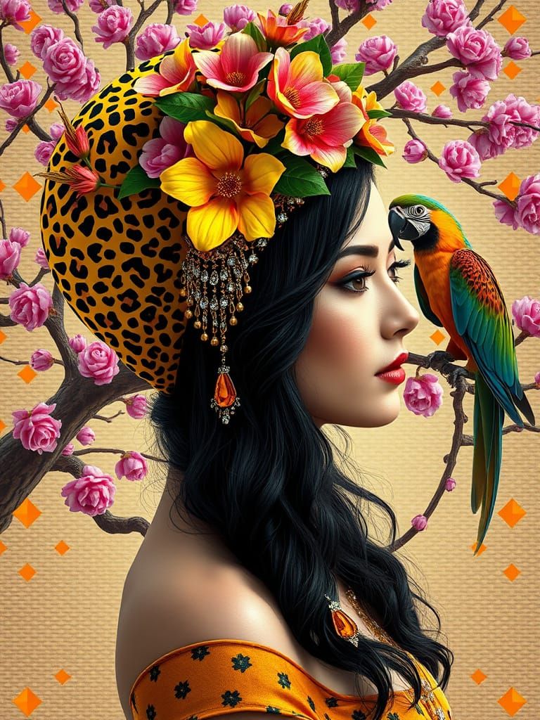 Inspired by Sylvia Stokes pictures (prompt), thank you. Pictures with modern elements of detailed realism, romanticism a...