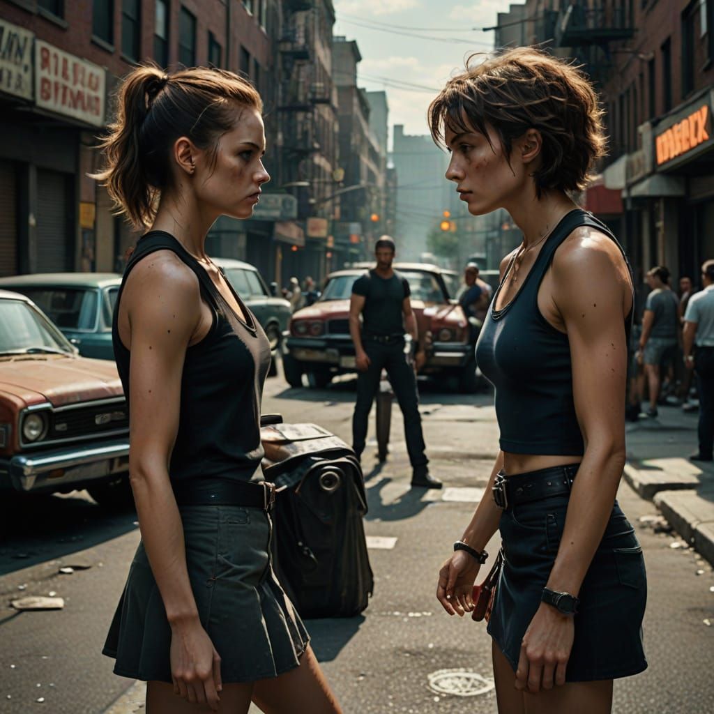 Fierce Female Frenzy in Gritty Urban Setting