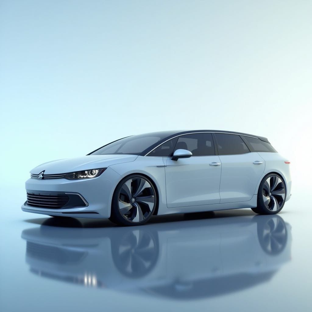 Modern Citroën Xsara Picasso Station Wagon in Futuristic Sty...