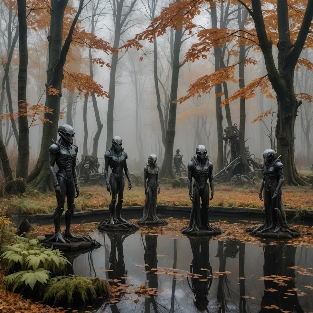 Alien Statues