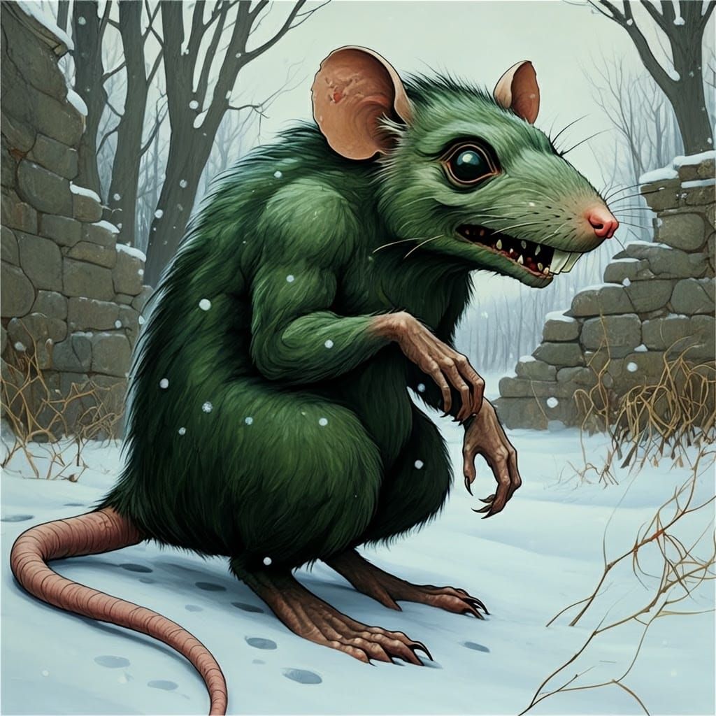 Ratfink Monster in a Winter Wonderland