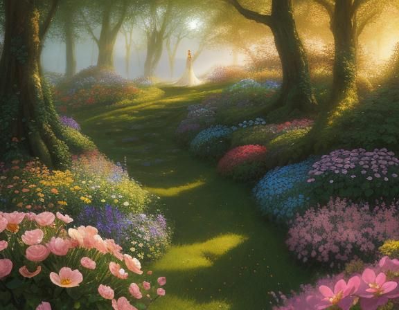 Enchanted Garden: Fantasy Realism in Soft Light