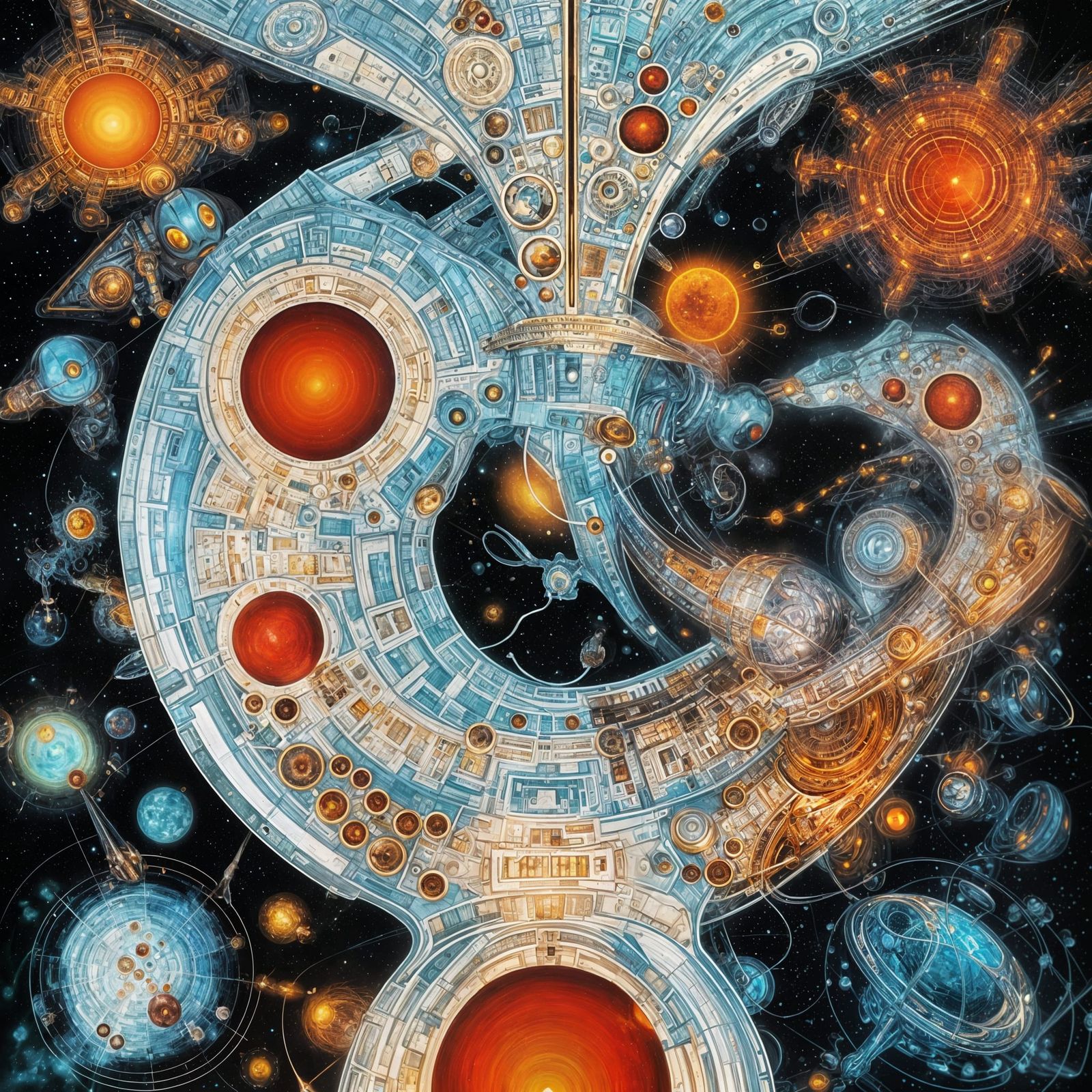 Futuristic Alien Cityscape in UHD 3D Render