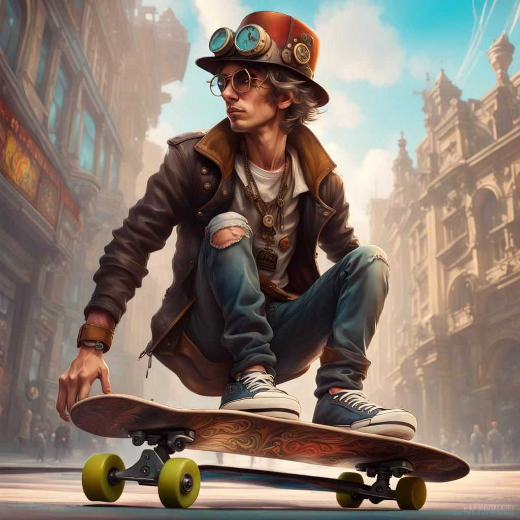 Steampunk Skater Boy