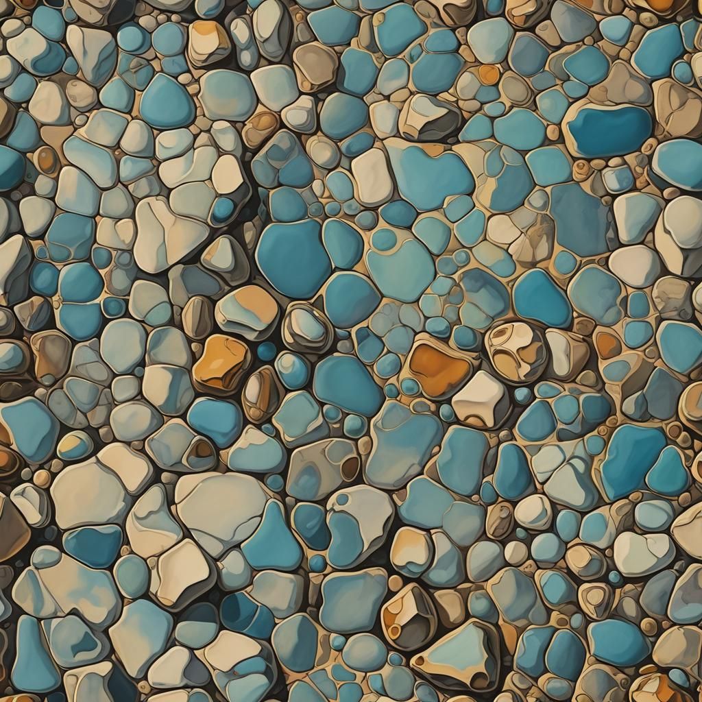 Surreal Stone Paths in Dali Style