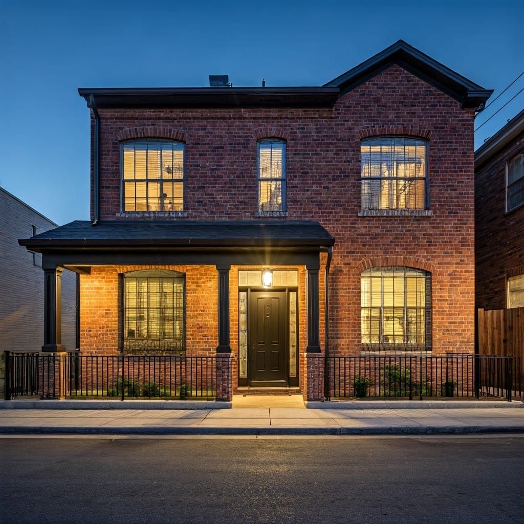 Modern Urban House with Bokeh: Professional Photography