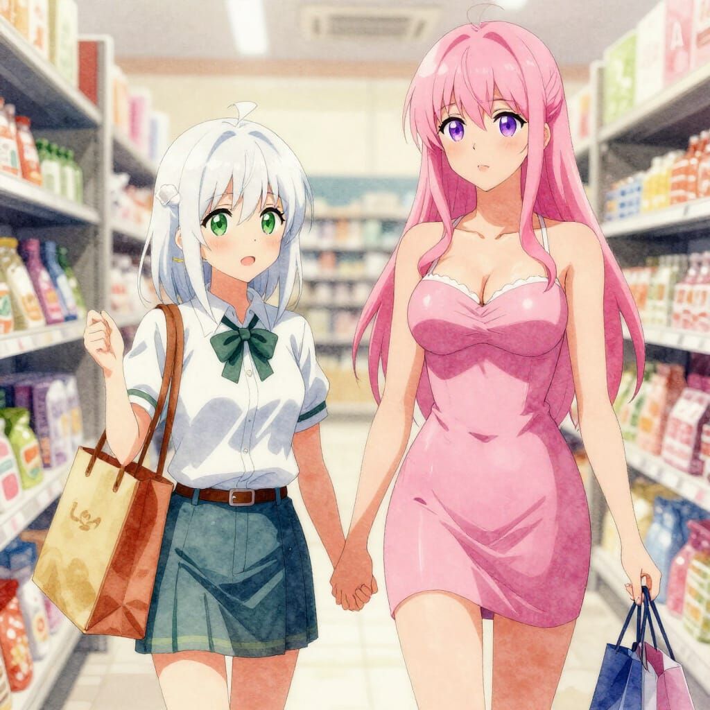 Anime Style Shopping Trip: Cute Outfits & Friends