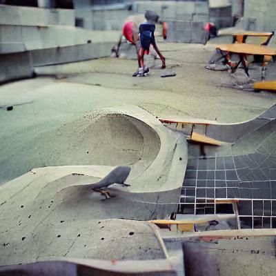 Concrete Skatepark: A Digital Rendering
