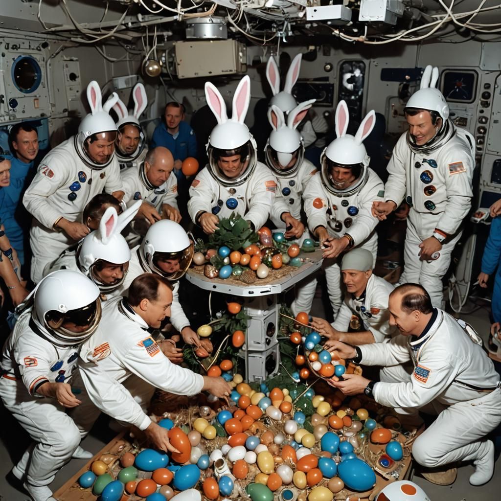 Easter Bunny Delivers Eggs to Astronauts in Space