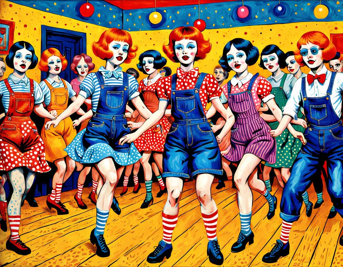 at the sock-hop ball