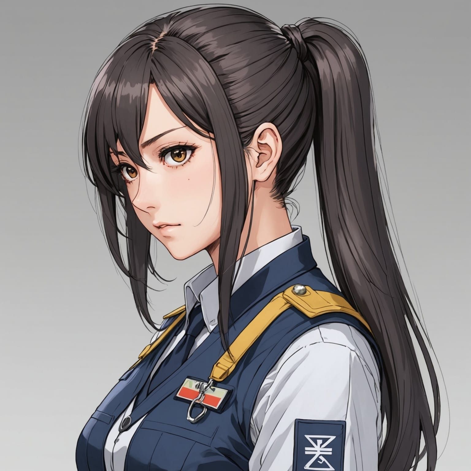 Anime Girl Cuts Her Hair Short for Battle