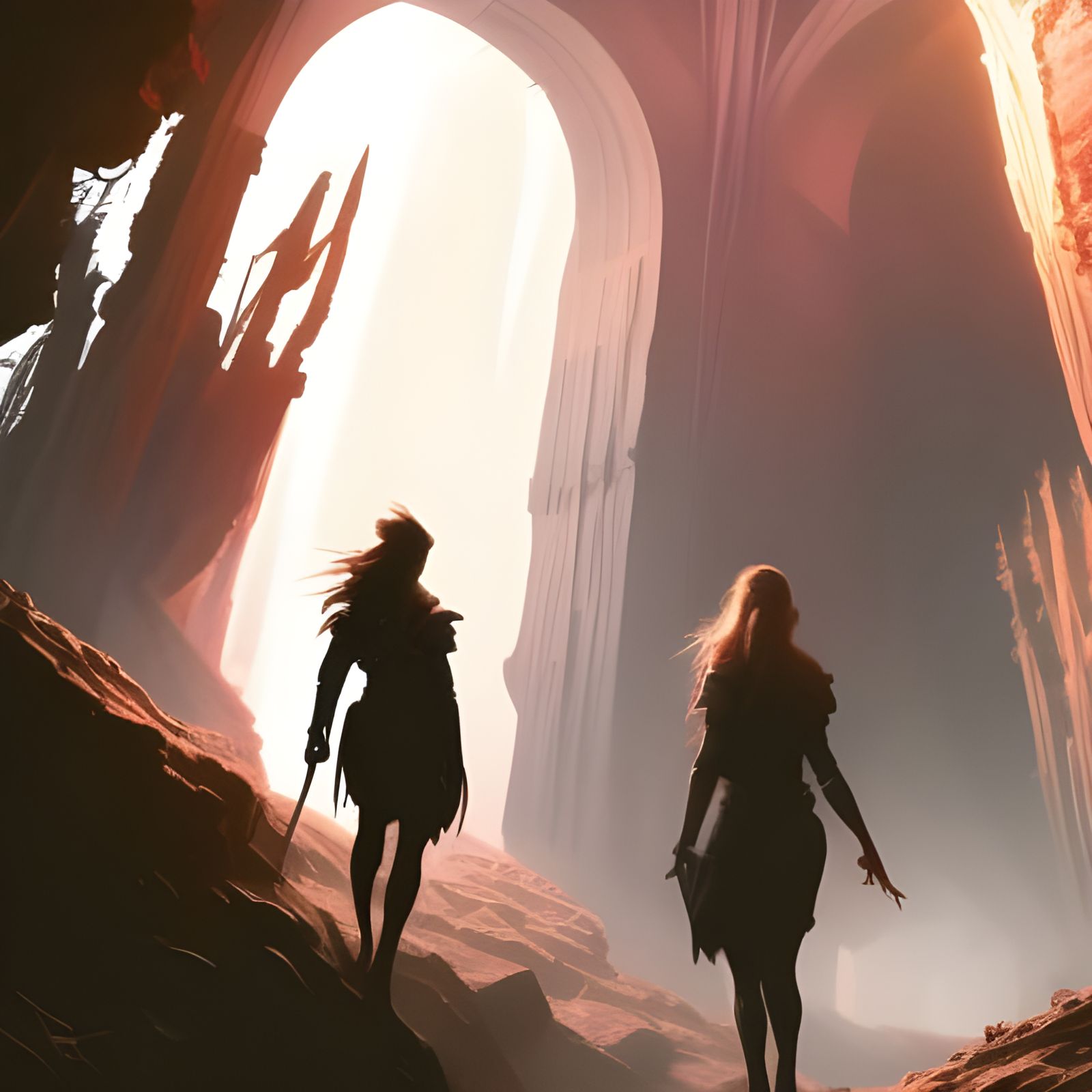 Auburn Haired Adventurer Walks Through Portal: Dark Fantasy ...