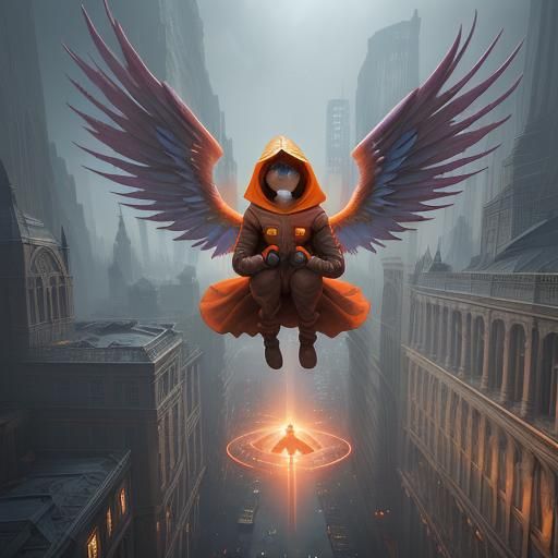 Kenny McCormick's Angelic Descent: Detailed Matte Painting