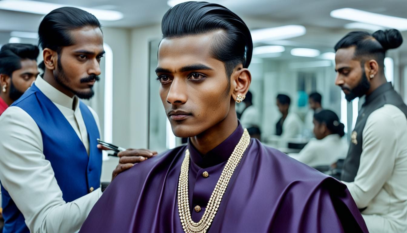 Indian Teen's Royal Salon Makeover, Digital Art