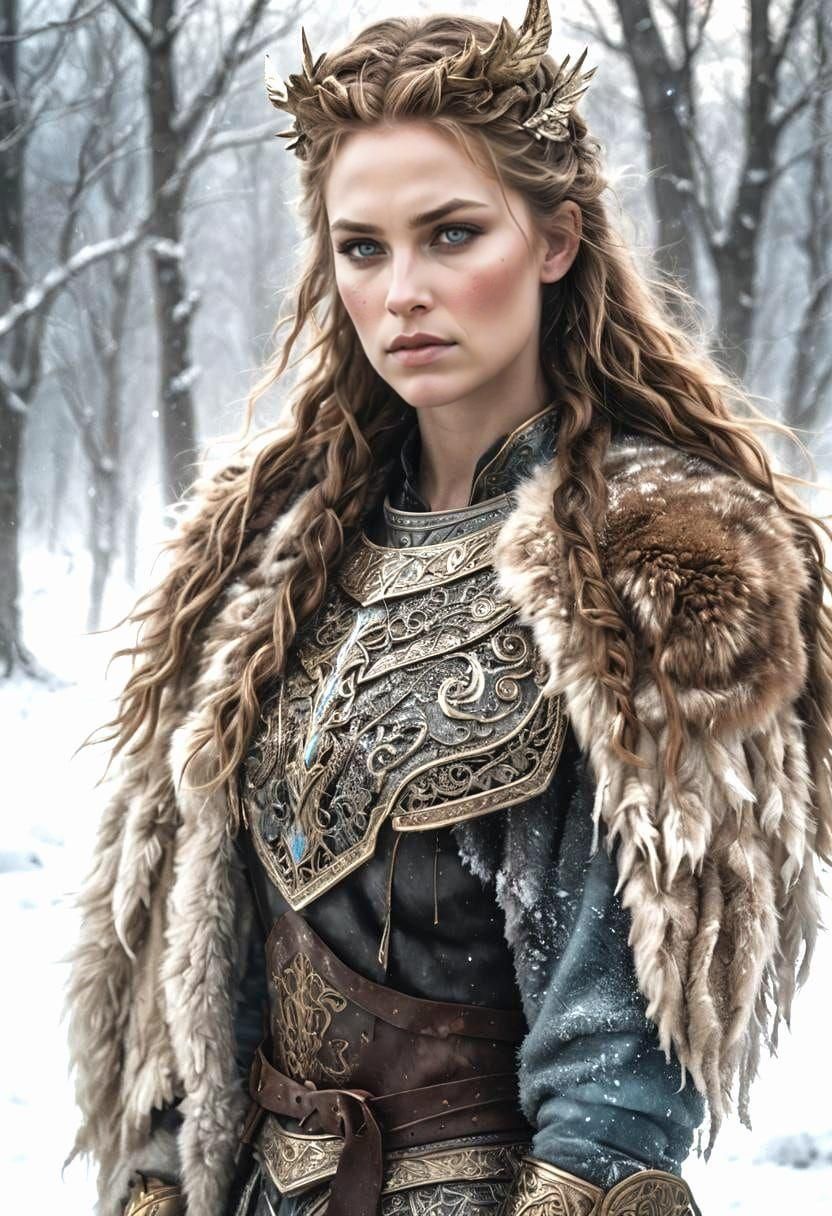 Viking Valkyrie Ready for Battle