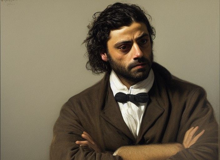 Oscar Isaac as Courbet's Desperate Man