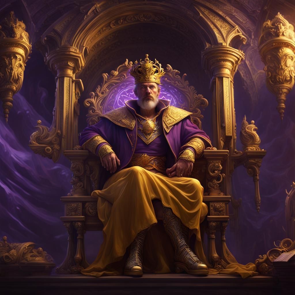 King Midas in Dark Fantasy Art