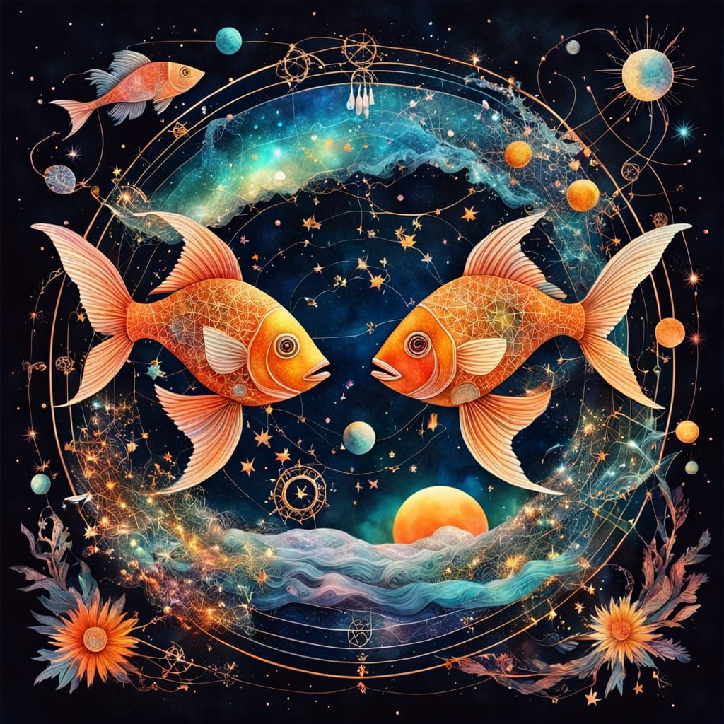 Dreamlike Zodiac Constellations in Bio Art Masterpiece