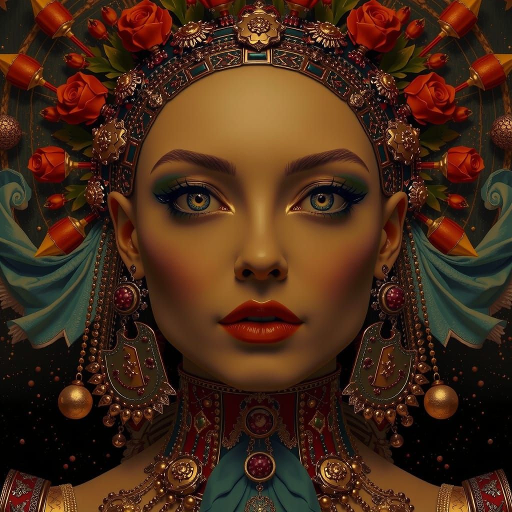 Hyperrealistic Sculpture with Vivid Colors