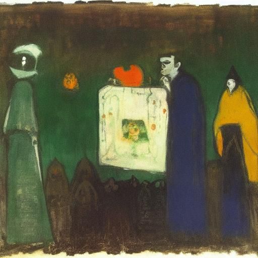 Vampire's Gift: Abstract Expressionist Painting