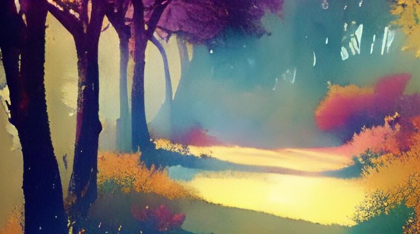 Cyberpunk Botanic Garden Papercut in Psychedelic Art Nouveau...