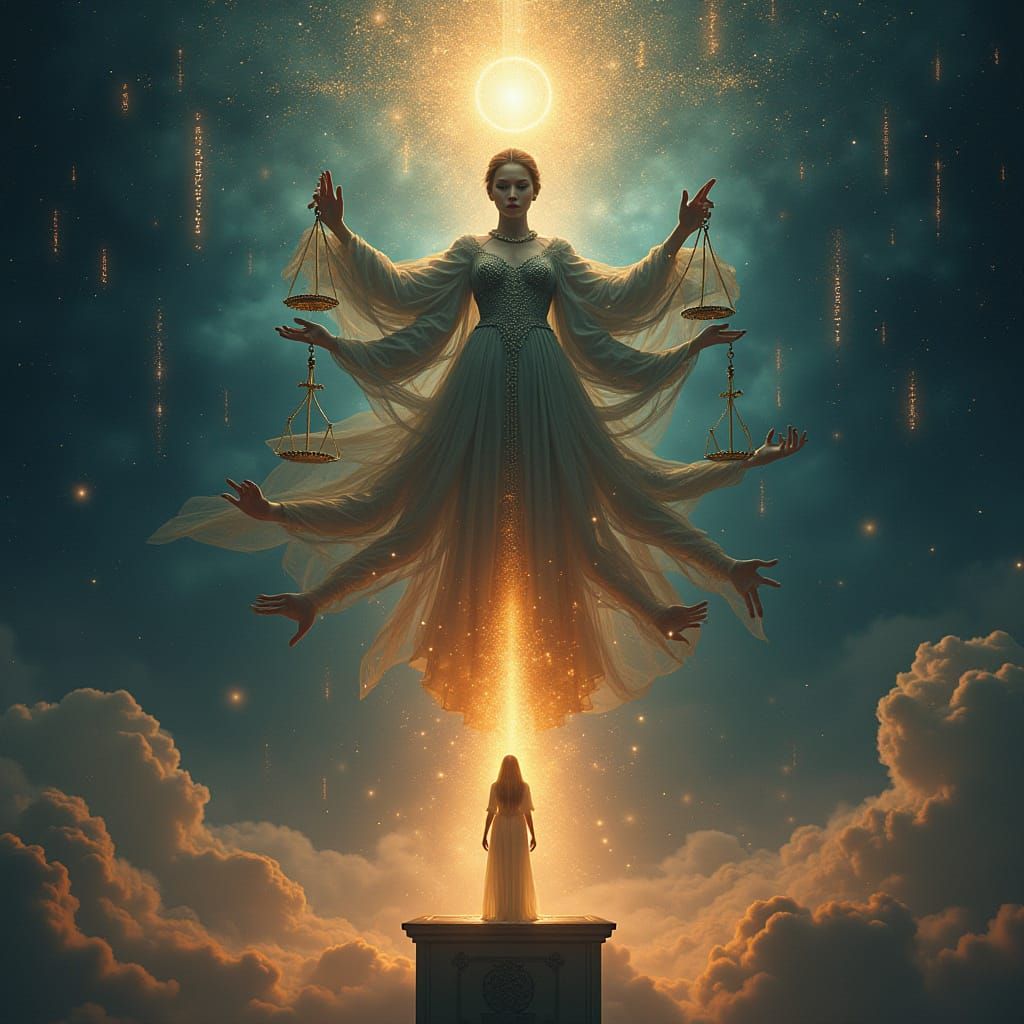 Cosmic Justice: Multi-Limbed Karma in Celestial Court