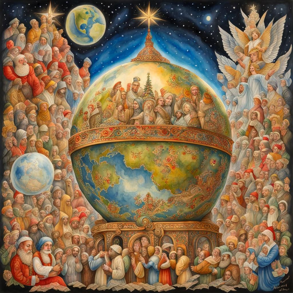 Joyful World: Double Exposure Graffiti Art